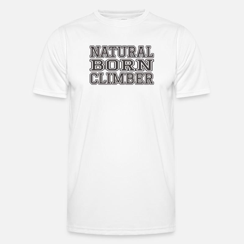 Geborener Kletterer Männer Funktions-T-Shirt