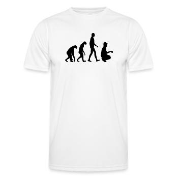 Petanque / Boules / Sport / Game / Pastis - Men's Functional T-Shirt - white - Front - AI Model Male 178 dark (178cm)
