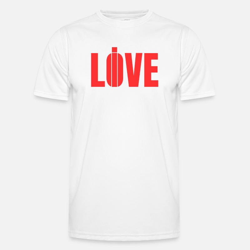 Leben oder lieben - Männer Funktions-T-Shirt - Weiß