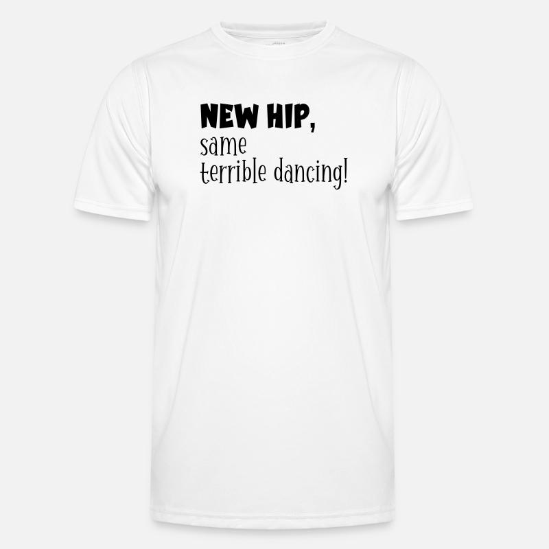 Hips - Funny Dancing - Men's Functional T-Shirt - white