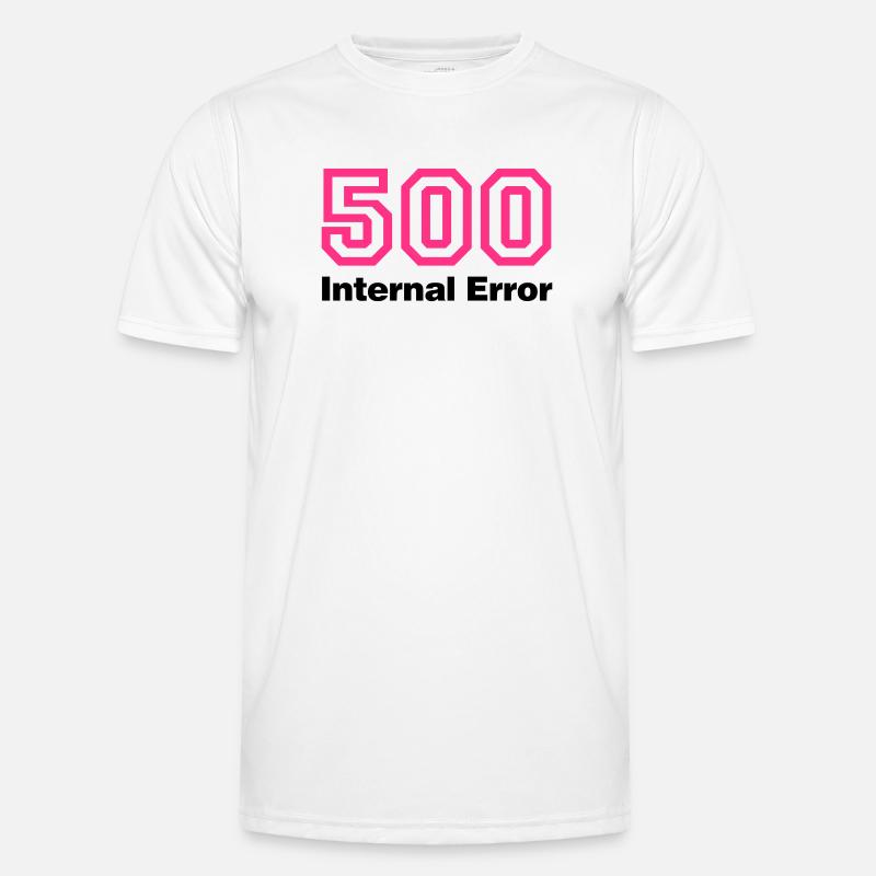 Error 500 Internal Error - Männer Funktions-T-Shirt - Weiß