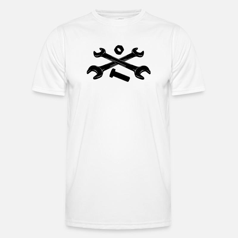 Outils clés écrou et boulon T-shirt sport Homme
