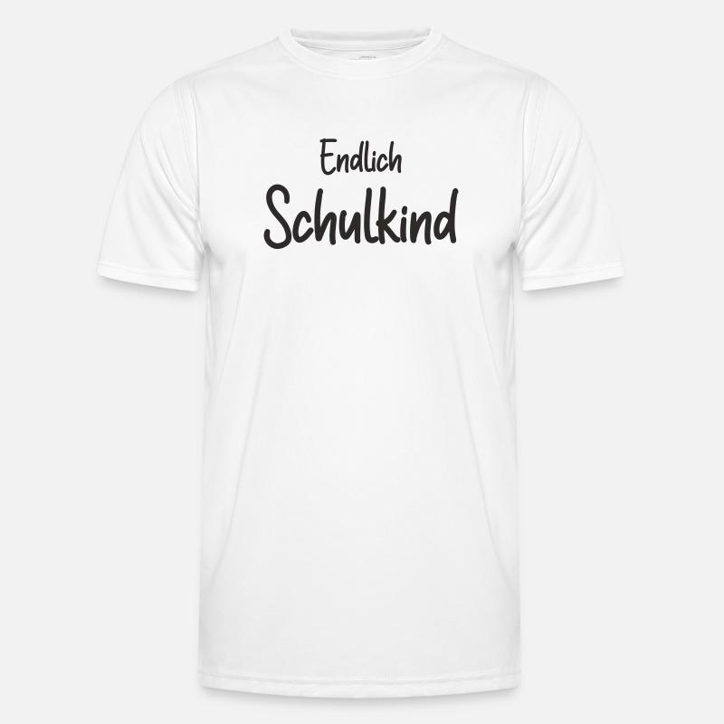 Endlich Schulkind - Einschulung Erstklässler - Männer Funktions-T-Shirt - Weiß