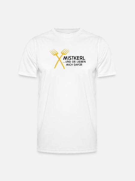 2541614 15142795 mistkerl - Men's Functional T-Shirt - white