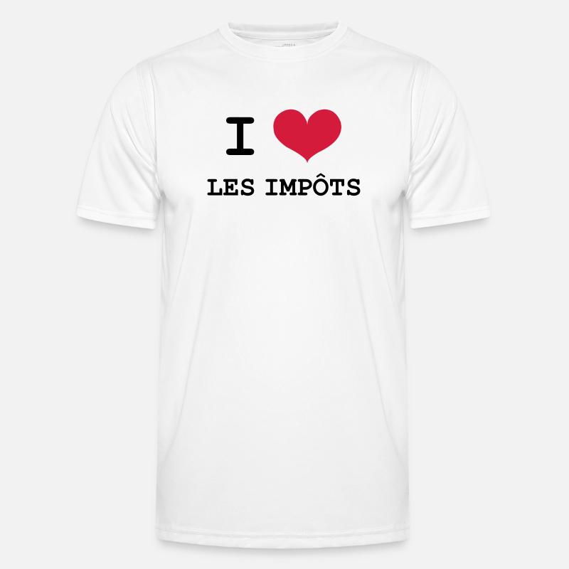 Ich liebe Steuern Männer Funktions-T-Shirt