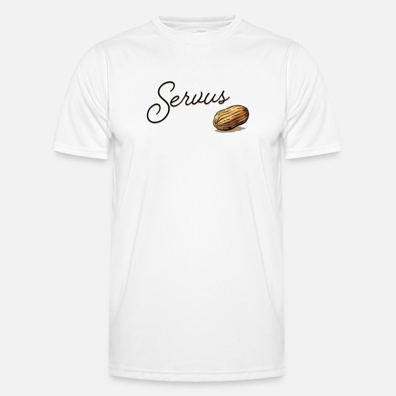 Serius Mandel Script Design - Men's Functional T-Shirt - white