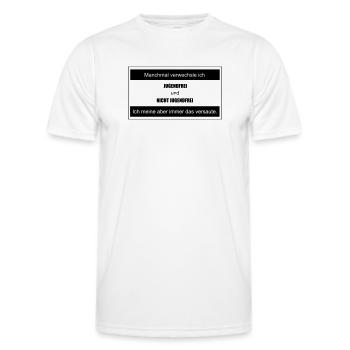 Sans jeunesse - T-shirt sport Homme - blanc - Devant - AI Model Male 178 dark (178cm)