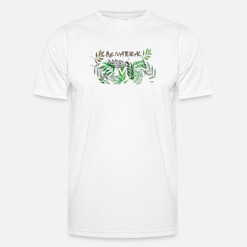Natural Leaves Pattern Men's Functional T-Shirt