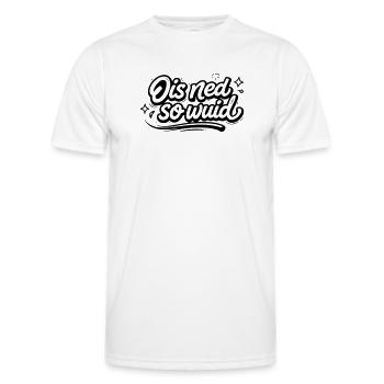 Ois ned so Wuid - Männer Funktions-T-Shirt - Weiß - Vorne - AI Model Male 178 dark (178cm)