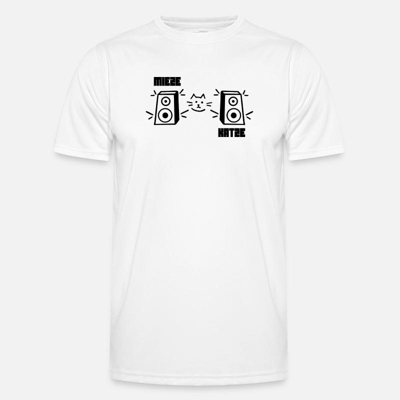 Kitty Cat Rave Techno - Men's Functional T-Shirt - white
