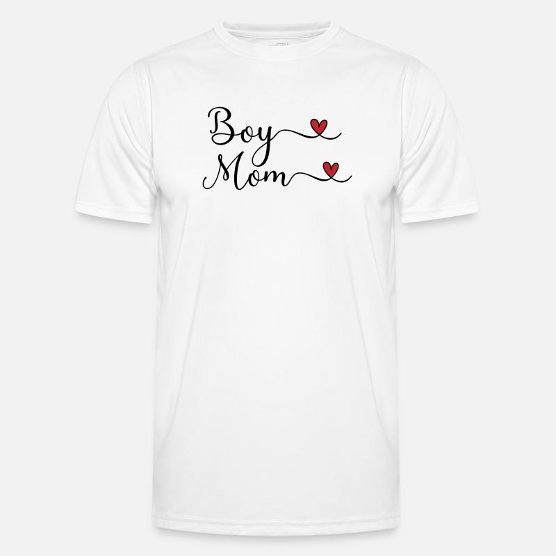 boy mom - Men's Functional T-Shirt - white
