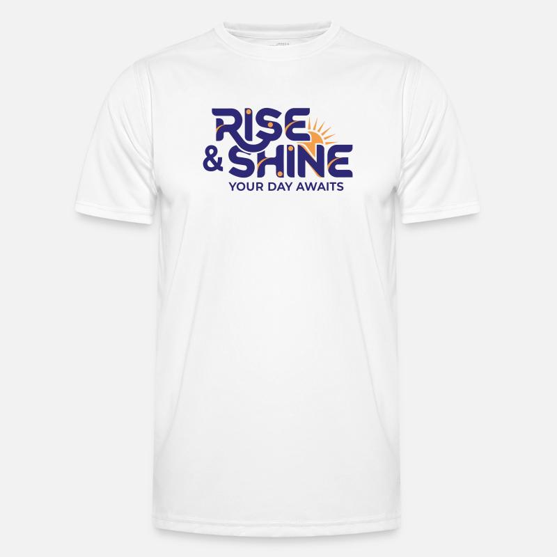 Lever et briller - Objectifs de la routine matinale T-shirt sport Homme