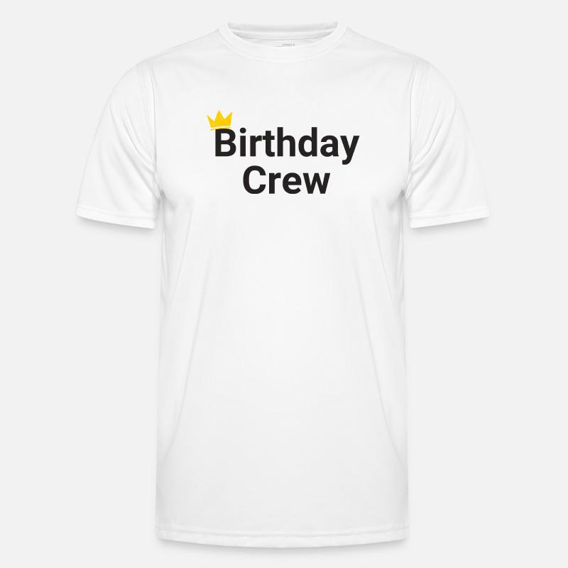 Birthday Crew - Men's Functional T-Shirt - white