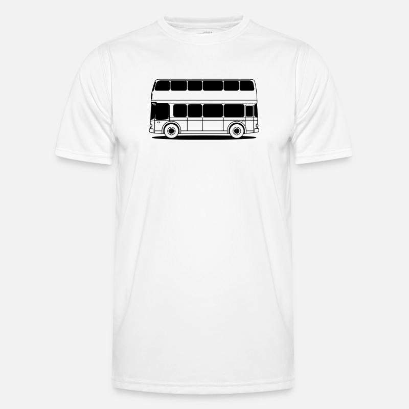Double decker bus - Men's Functional T-Shirt - white