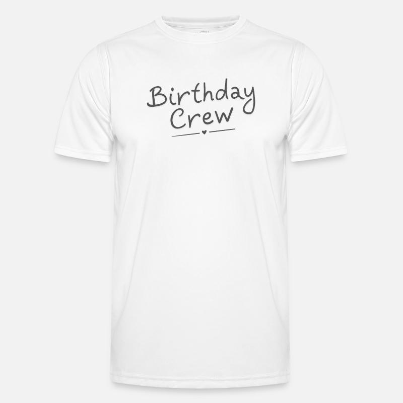 Birthday Crew - Men's Functional T-Shirt - white