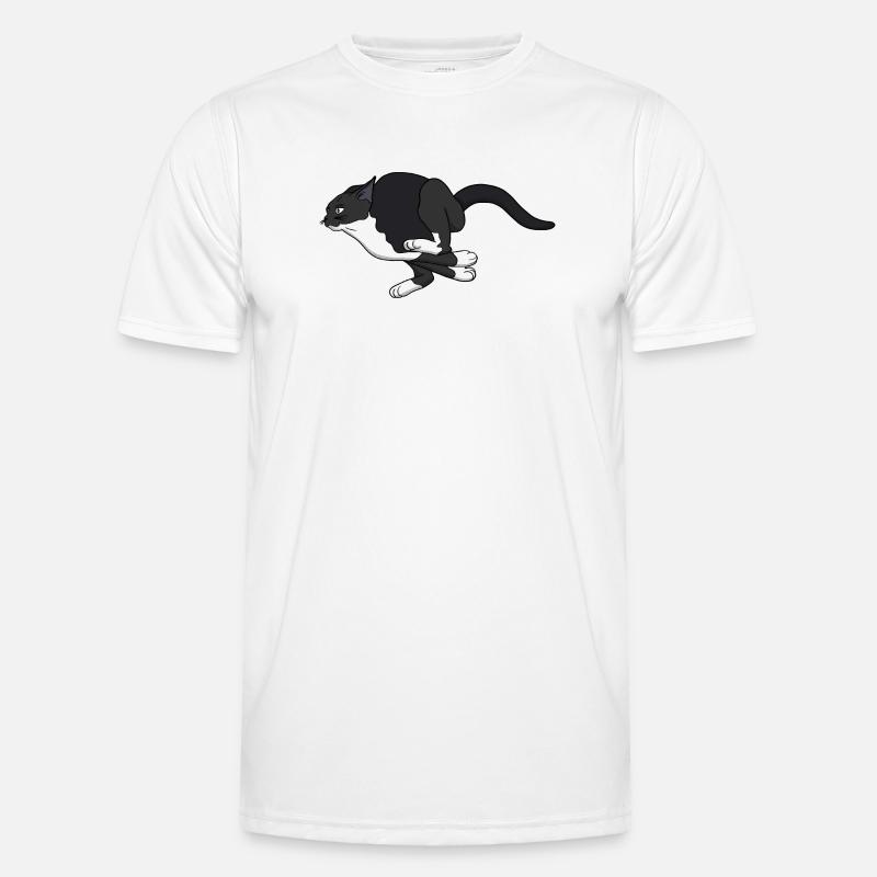 Midnight Leap Noir Kat - Funktionsshirt til herrer - hvid