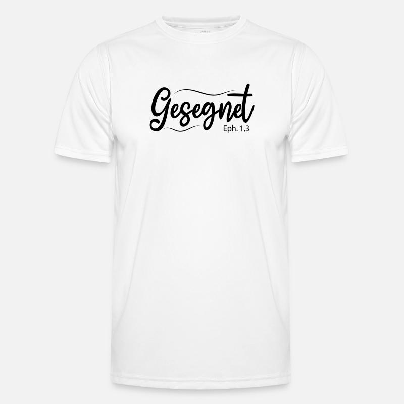 Gesegnet, Bibelvers Männer Funktions-T-Shirt