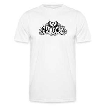 Mallorca Herz - Männer Funktions-T-Shirt - Weiß - Vorne - AI Model Male 178 dark (178cm)