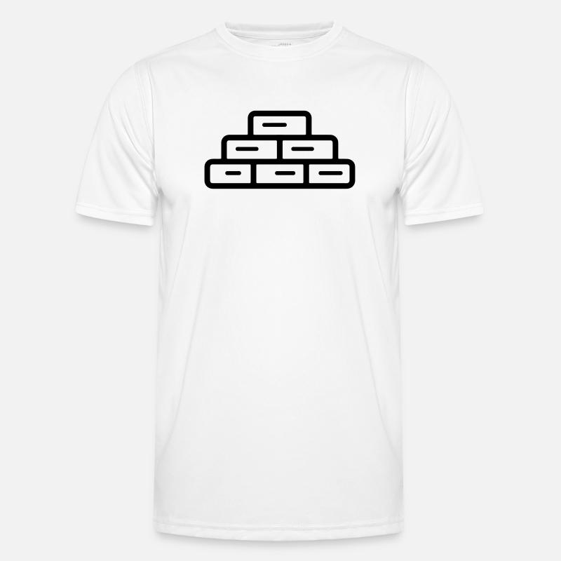 brick - Men's Functional T-Shirt - white