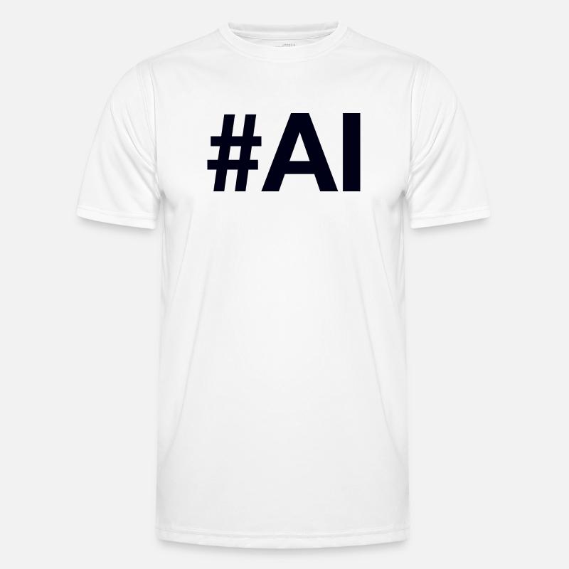 AI Artificial Intelligence - Men's Functional T-Shirt - white