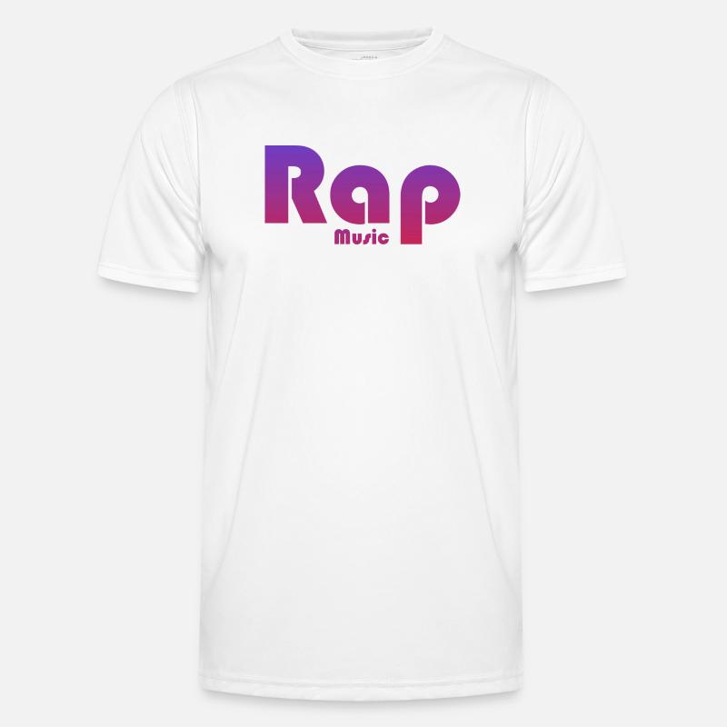 Lebendiges Textdesign Rap Musik Männer Funktions-T-Shirt