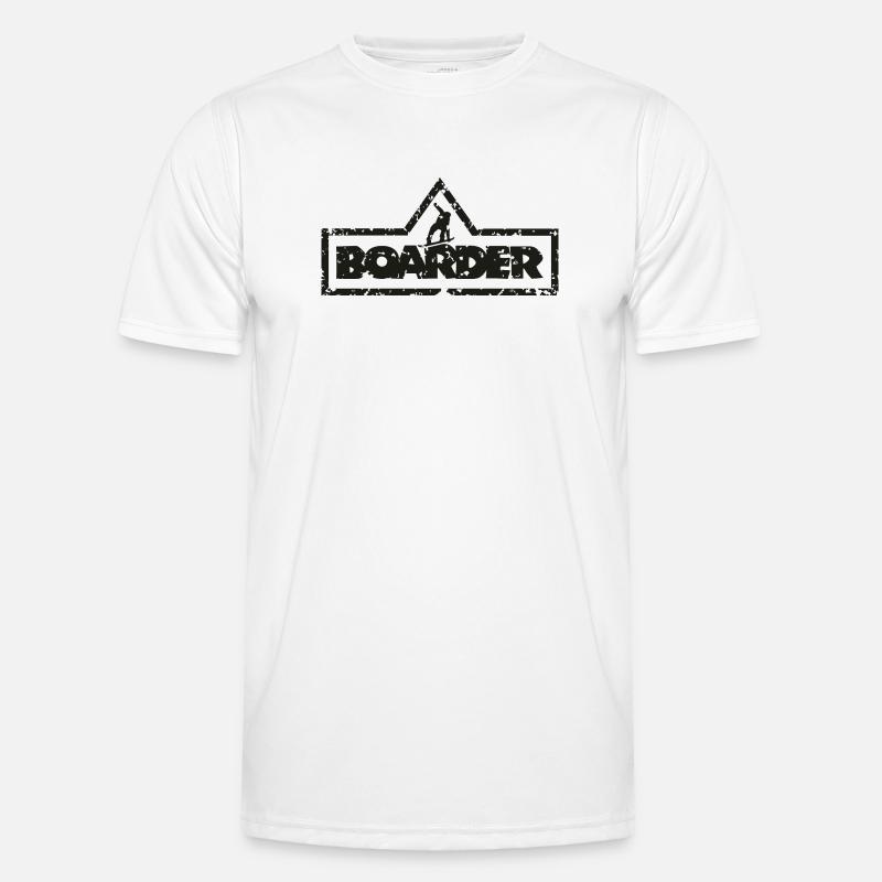 Boarder Frame White 2C - Men's Functional T-Shirt - white