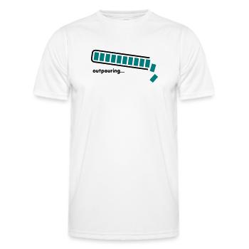 épanchement - T-shirt sport Homme - blanc - Devant - AI Model Male 178 dark (178cm)