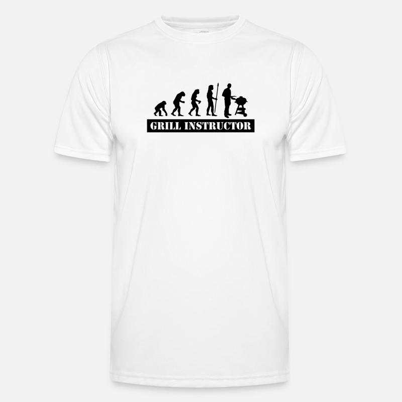evolution grill instructor - Men's Functional T-Shirt - white