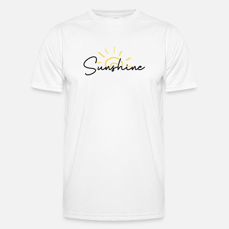 Sunrise Scribble Arc - Men's Functional T-Shirt - white