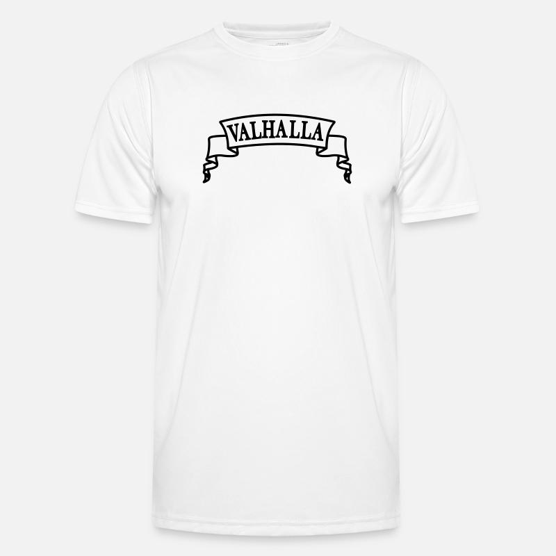 Walhalla im Banner Männer Funktions-T-Shirt