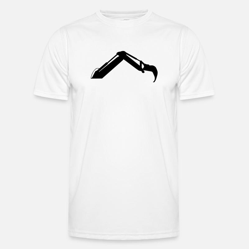 Excavator Arm – Digging Power - Men's Functional T-Shirt - white