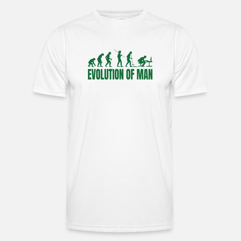 Evolution of Man Programmer IT - Men's Functional T-Shirt - white