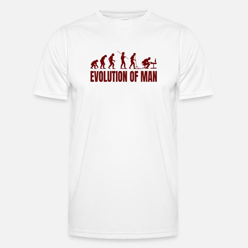Computer PC Evolution Computer Scientist Programmer - Men's Functional T-Shirt - white