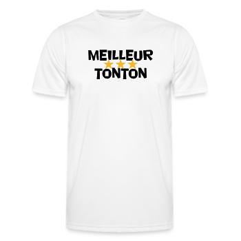 Best Uncle - Men's Functional T-Shirt - white - Front - AI Model Male 178 dark (178cm)