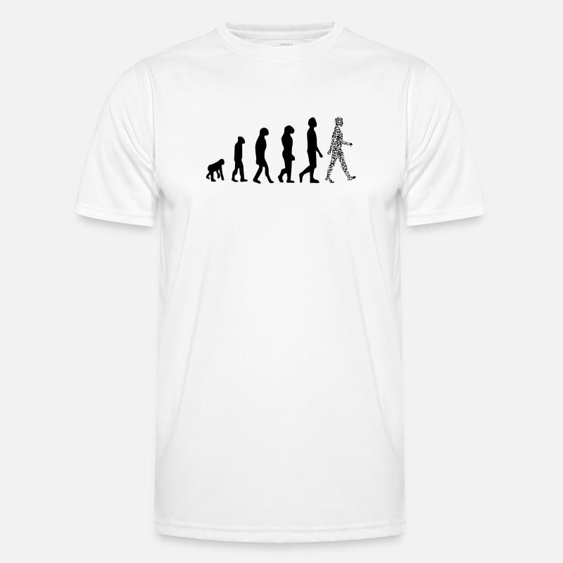 Evolution QR Code - Humor Gesundheits-Pass Männer Funktions-T-Shirt