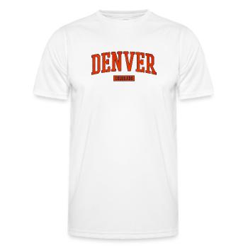Denver Colorado Arch Emblem - Männer Funktions-T-Shirt - Weiß - Vorne - AI Model Male 178 dark (178cm)