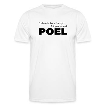 Therapy POEL - Men's Functional T-Shirt - white - Front - AI Model Male 178 dark (178cm)