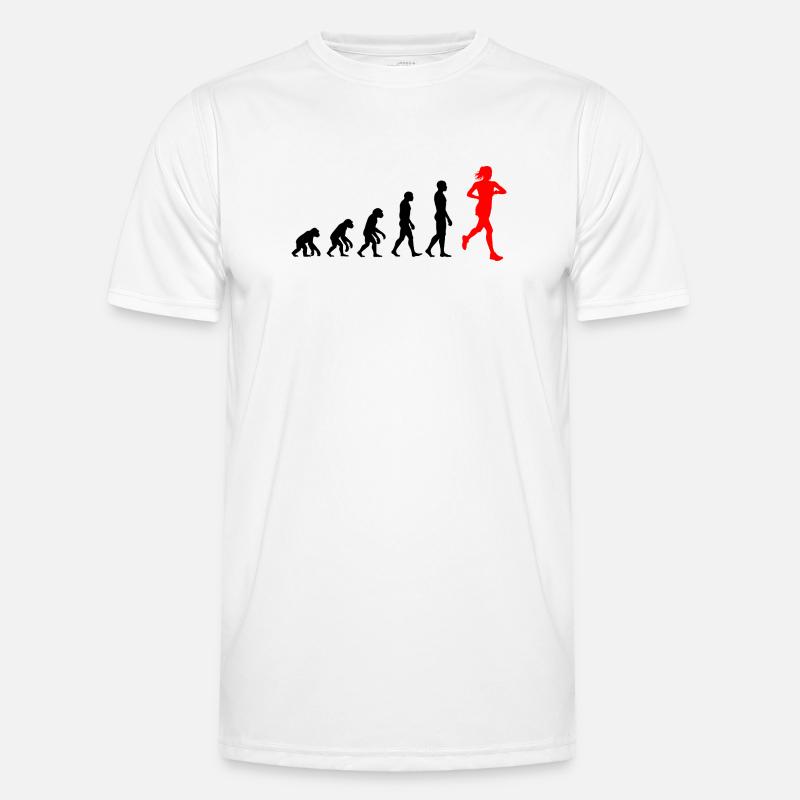 EVOLUTION RUNNERIN POWER! JOGGER RUNNER FIT - Men's Functional T-Shirt - white
