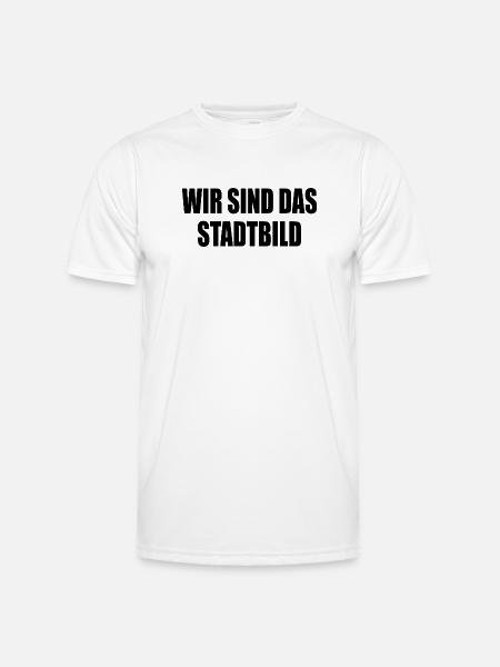 wir sind das stadtbild - Männer Funktions-T-Shirt - Weiß