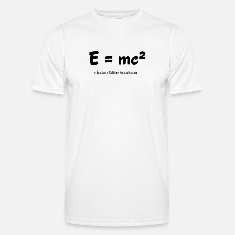 E = mc² Männer Funktions-T-Shirt