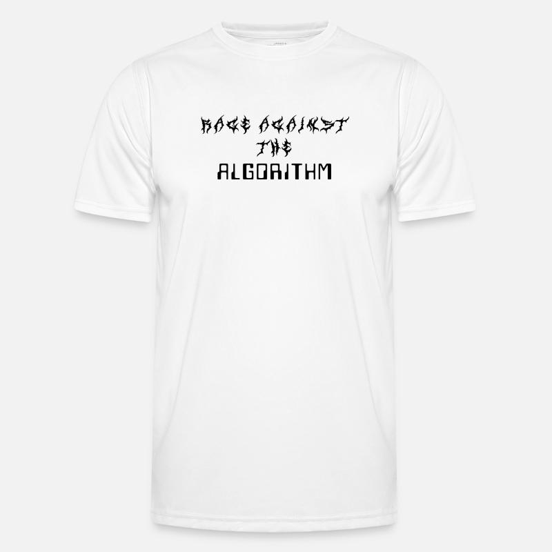 Rage against the Algorithm - Männer Funktions-T-Shirt - Weiß