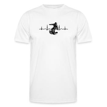 Snowboard Motiv das sofort wirkt - Männer Funktions-T-Shirt - Weiß - Vorne - AI Model Male 178 dark (178cm)