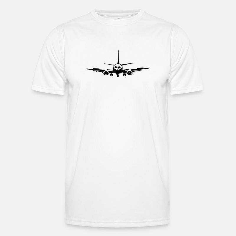 Passagierflugzeug Männer Funktions-T-Shirt