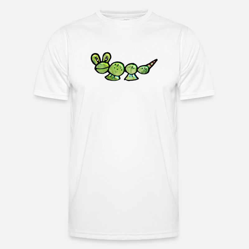 Crazy Raupe vom Mars Männer Funktions-T-Shirt