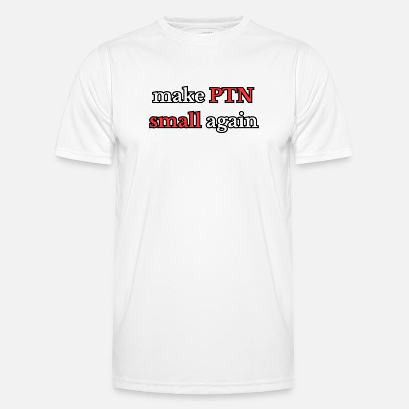 Make PTN small again - Men's Functional T-Shirt - white