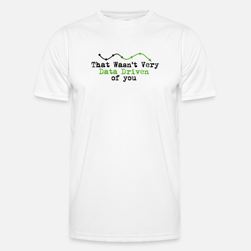Data Driven Graphline Logo - Men's Functional T-Shirt - white