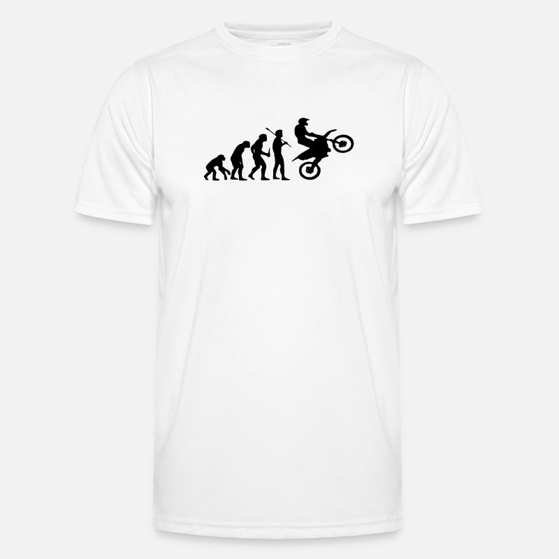 Evolution Monkey to Motocross Men's Functional T-Shirt