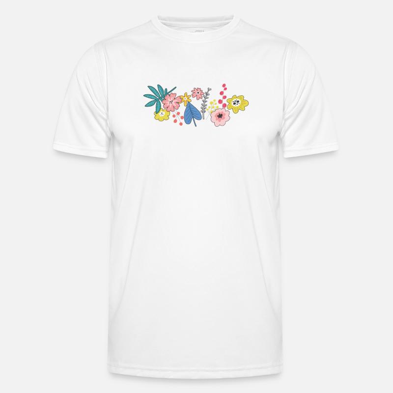 Vrille de fleur T-shirt sport Homme