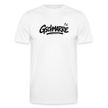 Gschmarre - Männer Funktions-T-Shirt - Weiß - Vorne - AI Model Male 178 dark (178cm)