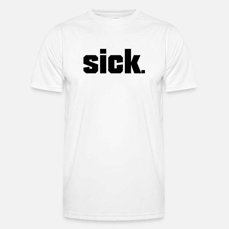 Sick Design - easy - Men's Functional T-Shirt - white